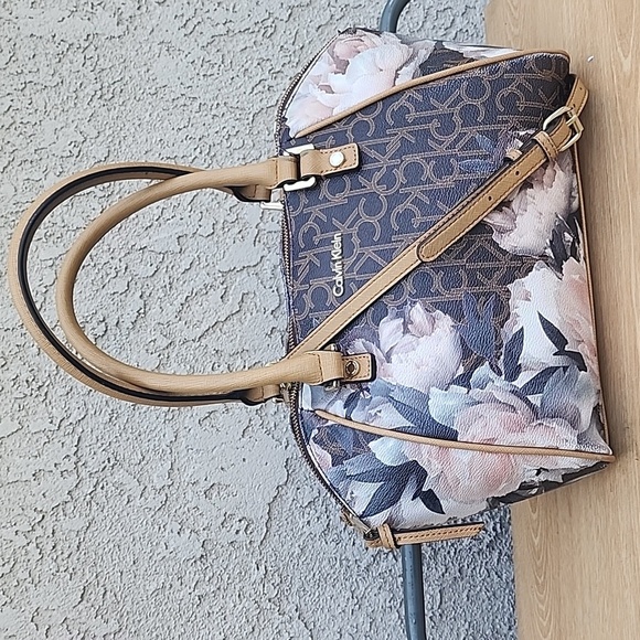 Calvin Klein Hudson Signature Satchel Handbag - Picture 1 of 15